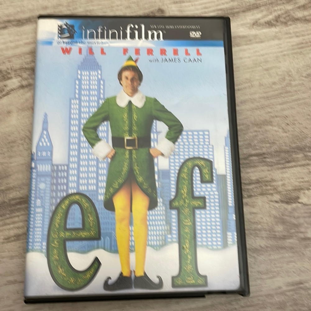 Elf DVD Movie 2003 Comedy Family Rated PG Starring Will Ferrell Zooey Deschanel